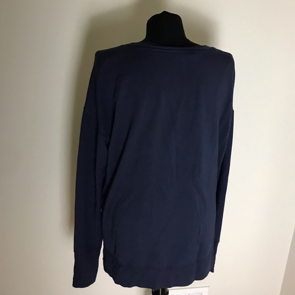 Athleta Navy Blue Sweatshirt - Picture 3 of 4